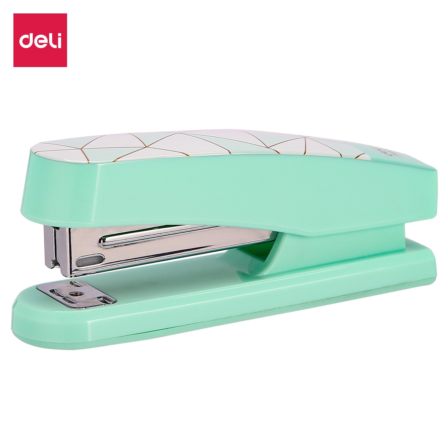 DELI -grapadora de Oficina N ° 12, grapadora de media tira, y 26/6 24/6, grapadora suave, papelería, suministros de oficina, grapas E0402F