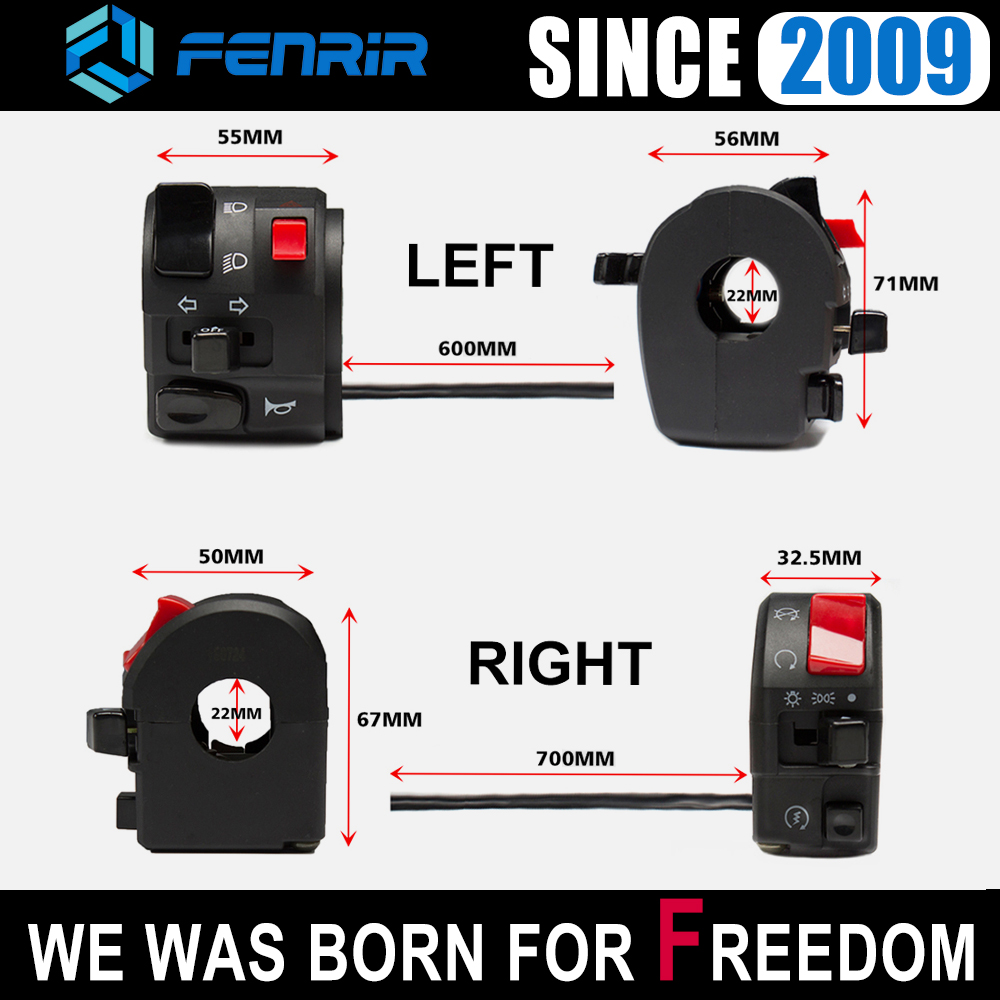 Bike Kill Switch Motorcycle Turn Signal Switches Moto Hazard Horn Passing for Suzuki GN250 Honda CG125 CB125 CB250 CB300 CB650