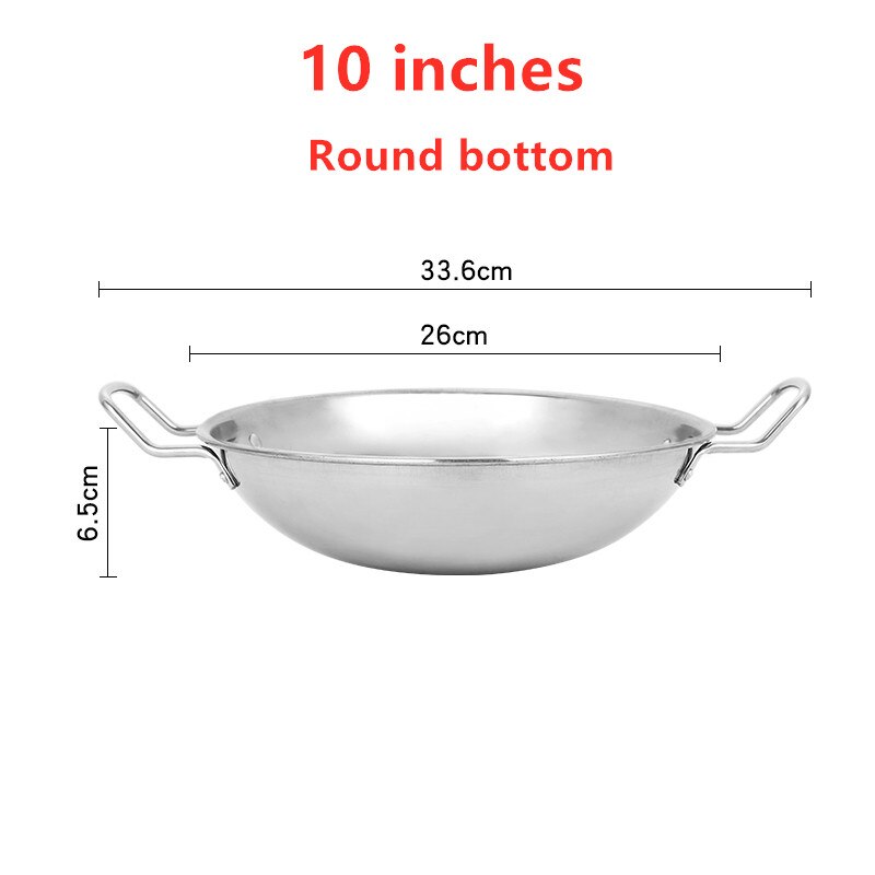 Outdoor lamp solid liquid restaurant tableware stainless steel portable furnace hotpot pots cooking Alcohol stove small pot: 10 inches pan