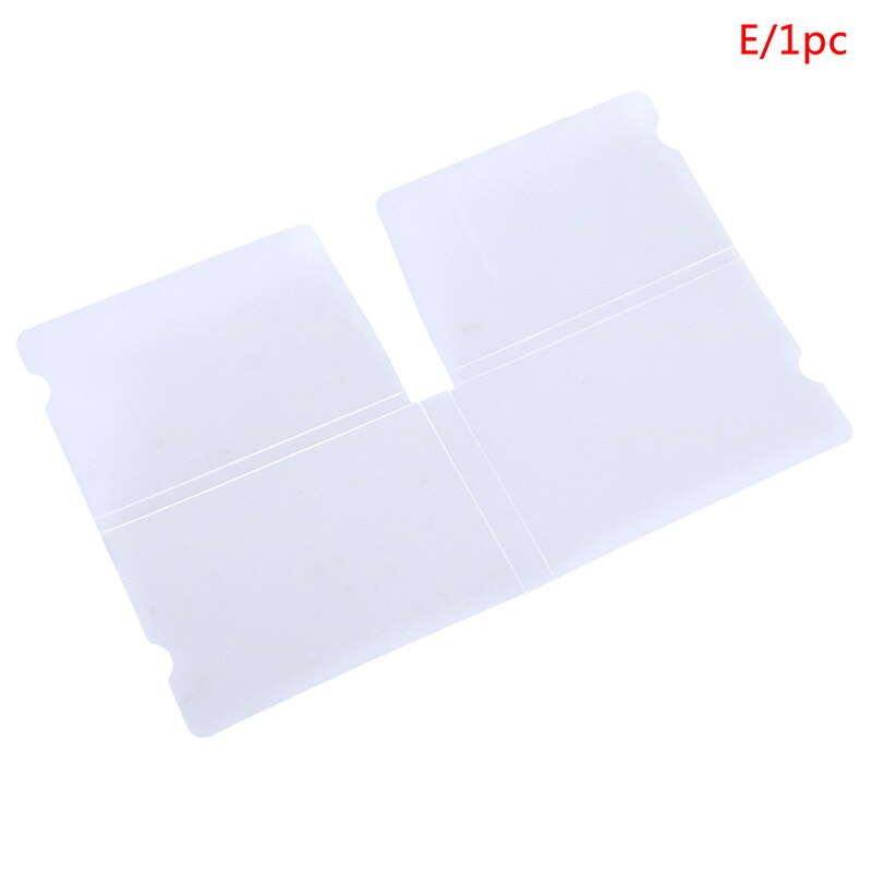 1/5 stk foldbare ansigtsmasker opbevaringsboks klip støvtæt maske etui sikkert forureningsfri engangs plastik masker klip container taske: E