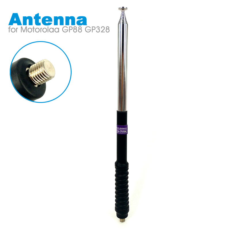 Walkie Talkie Gain Telescopic Antenna VHF for Motorola GP328 GP300 GP88 GP340 GP338 CP040 GP380 GP68 GP2000 HT750 Two Way Radio: Default Title