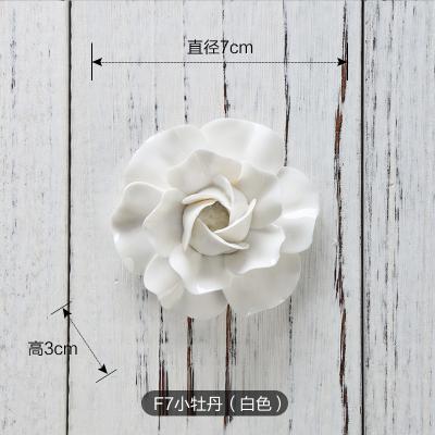 Handmade Three Dimensional Ceramic Flower Wall Decoration Plate Garden Home Decoration: 07