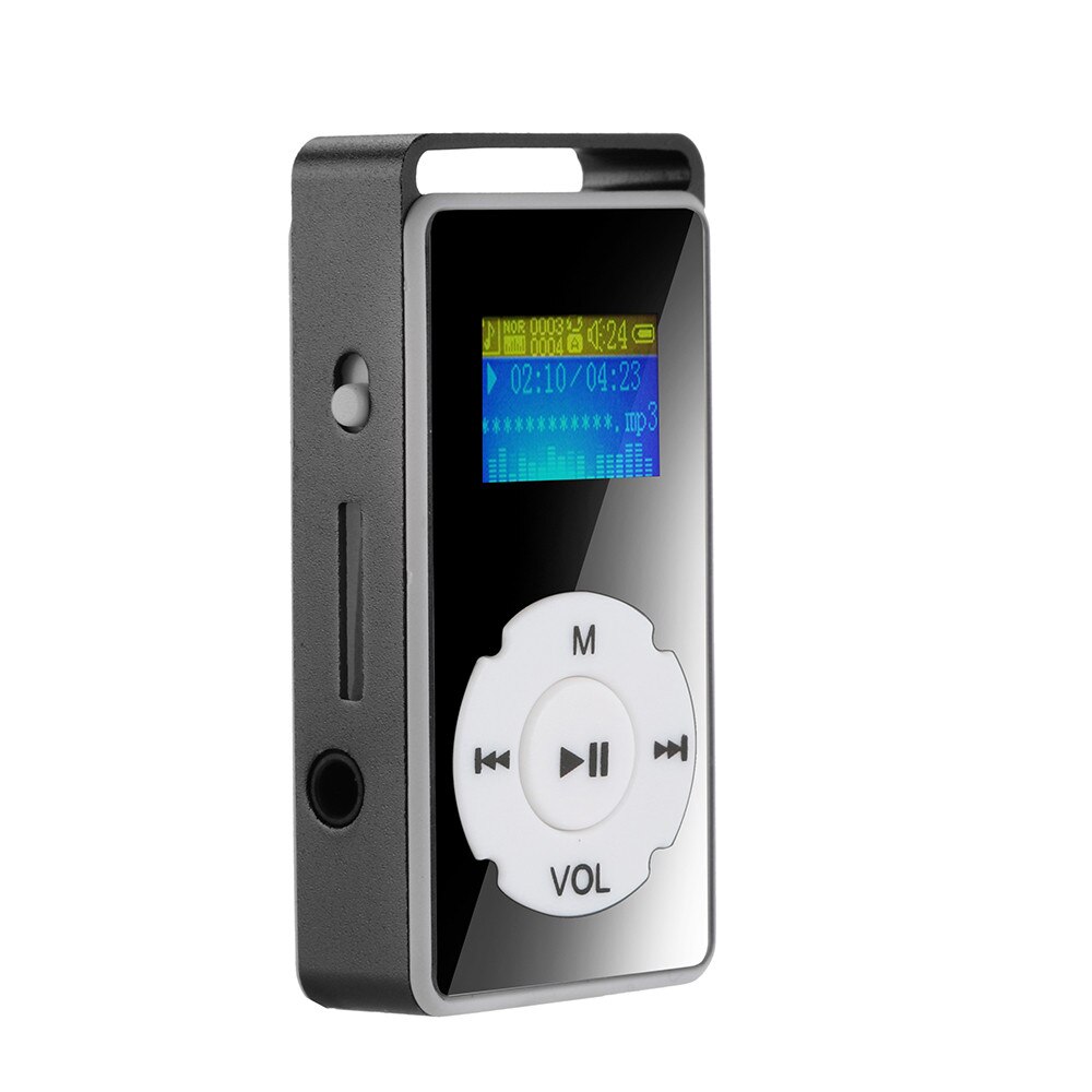 Digital MP3 Player LCD Screen Support Micro SD TF Card 32G Mirror Music Media#T2: d