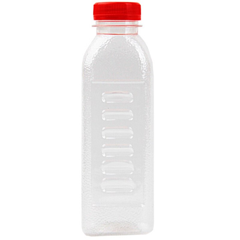 Botellas Vacías de plástico desechables, botellas transparentes con escala, 400Ml, 10 Uds.: Default Title
