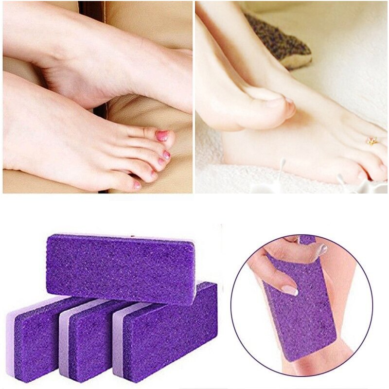 Purple Foot Pumice Sponge Stone Callus Exfoliate Hard Skin Remove Pedicure Scrubber Dead Skin Pad Rub Foot Board
