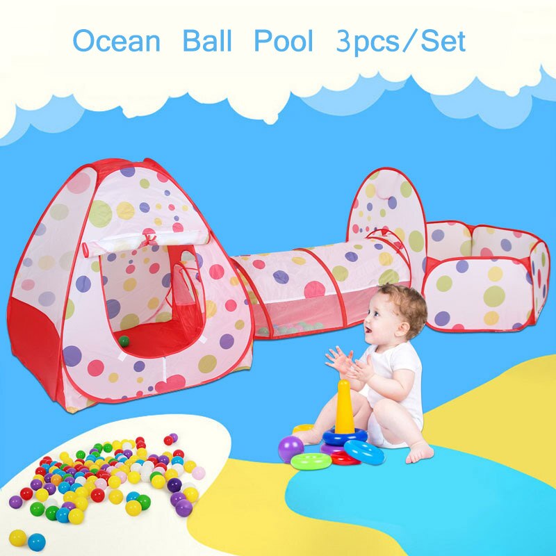 Baby legetøj bold pool til barnetelt pool pool pool pit baby telt hus krybende tunnel ocean børn telt leger hus værelse legetøj