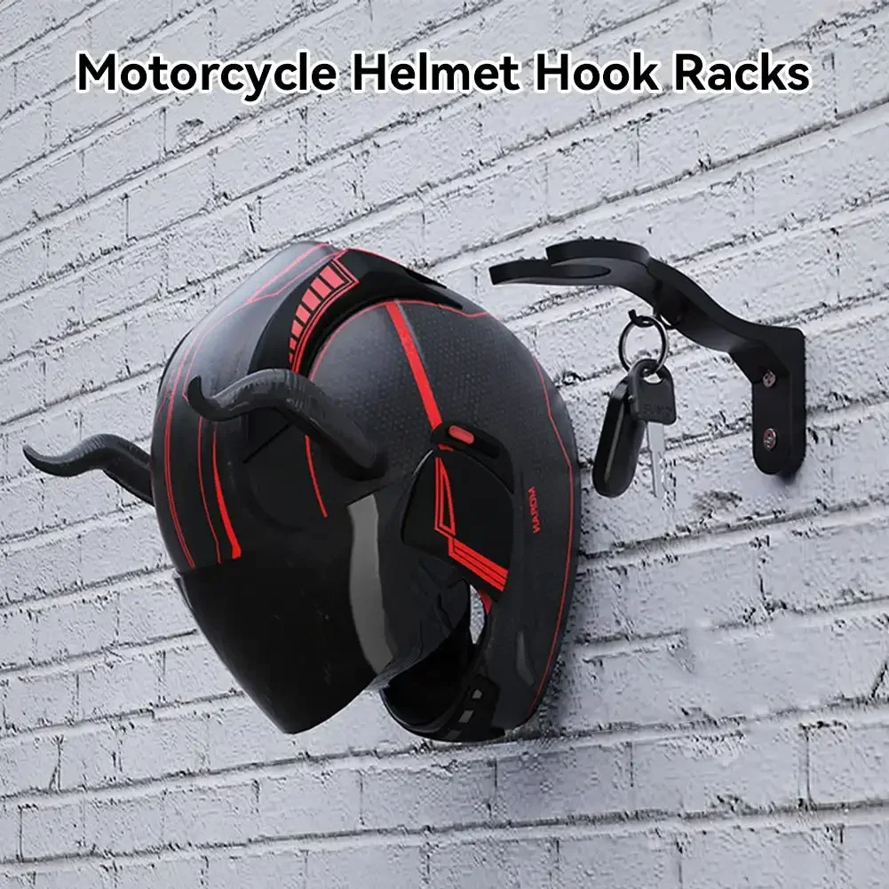Rack de gancho para capacete de motocicleta, cabide de exibição de capacete, prateleira de armário de cozinha, montagem na parede, suporte de armazenamento