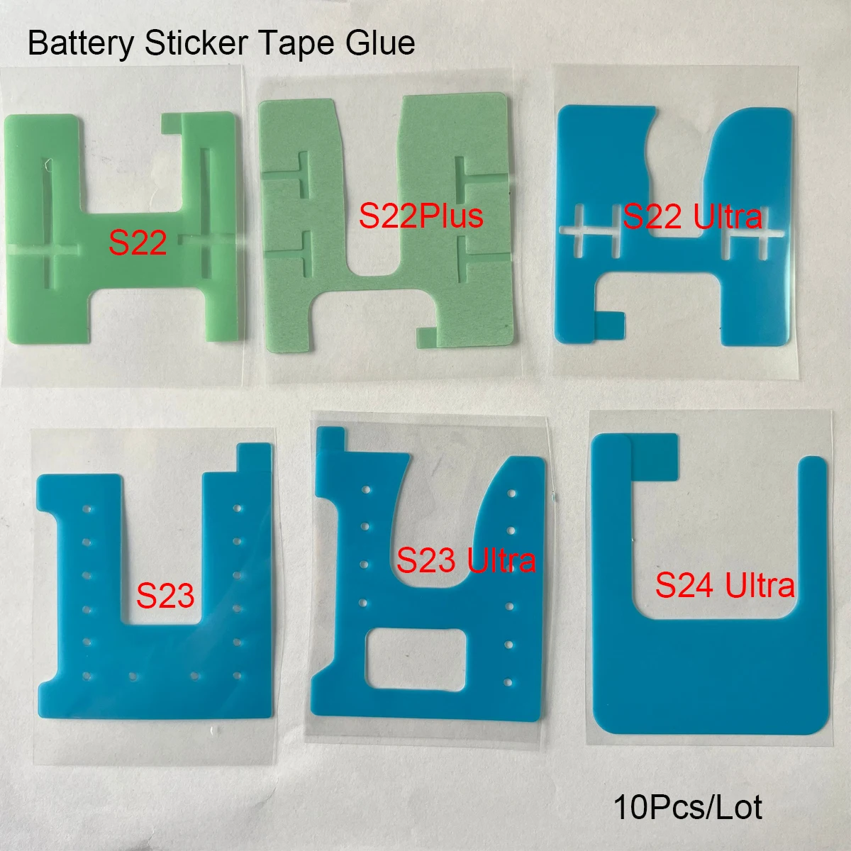 10 sztuk naklejka na baterię do Samsung Galaxy S25 Ultra S24 Plus + S22 S23 S24 Ultra podwójna taśma taśma klejąca naklejki na baterie
