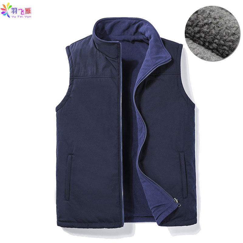 Casual Herfst Winter Fleece Heren Vest Zwart Mouwloos Mannen Vest 5XL Warme Dikke Heren Vest Jas Chaleco Gilet