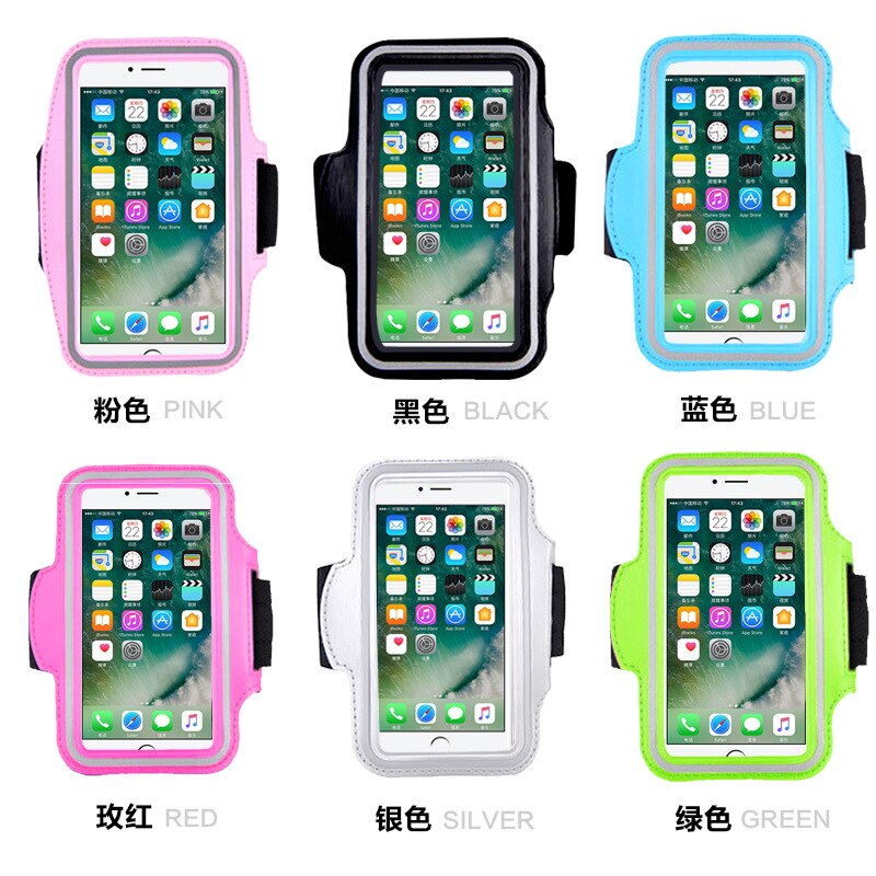 Running Sports Phone Case on Hand Mobile Holder Armbands For Airpods Pro iPhone 11 XS Max 7 Plus Samsung S20 Zipper Bag Arm Band
