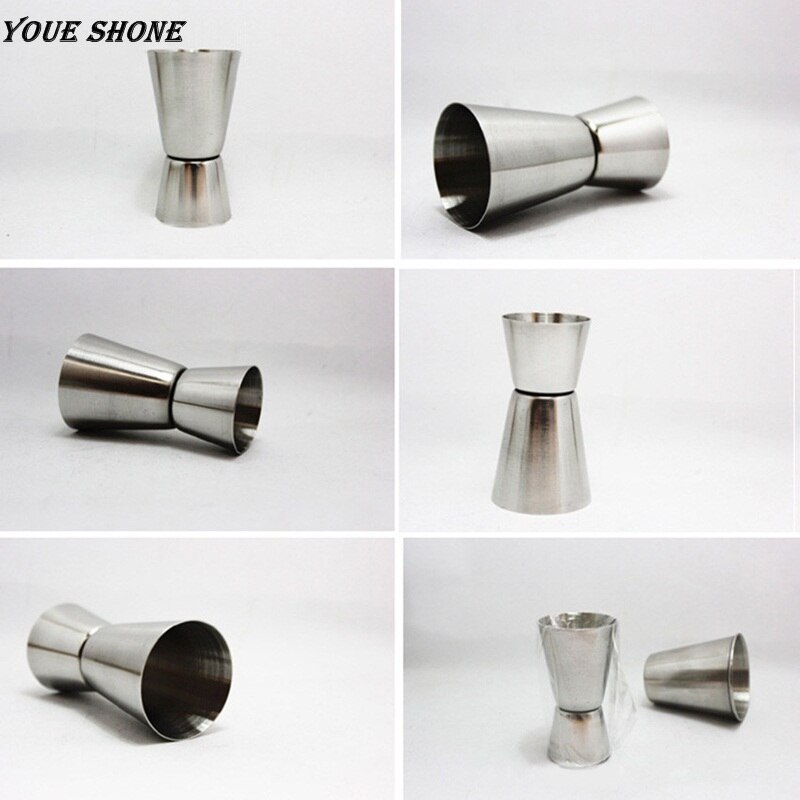 15ml/30ml Stainless Steel Measuring Shot Cup Ounce Jigger Bar Cocktail Drink Mixer Liquor Mojito Measuring Tool