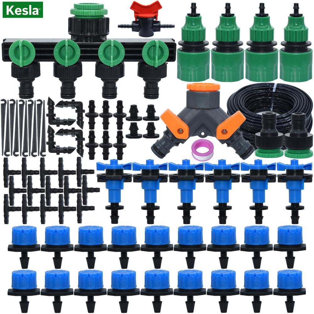Kesla 5-35M Tuin Automatische Micro Drip Irrigatie Systeem Self-Watering Kit Verstelbare Drippers 360 ° Sprinkler nozzle Kas