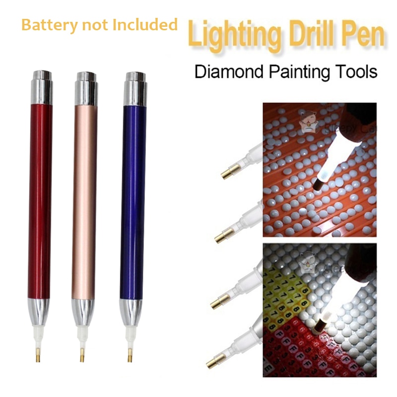 1PC DIY Diamond Painting Tool Lighting 5D Diamond Painting Point Drill Pen Sewing Accessories Crystal Cross Stitch