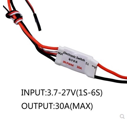 30A Current 3.7V-27V Remote Control Electronic Switch RC Pump Switch Receiver PWM Signal: Default Title