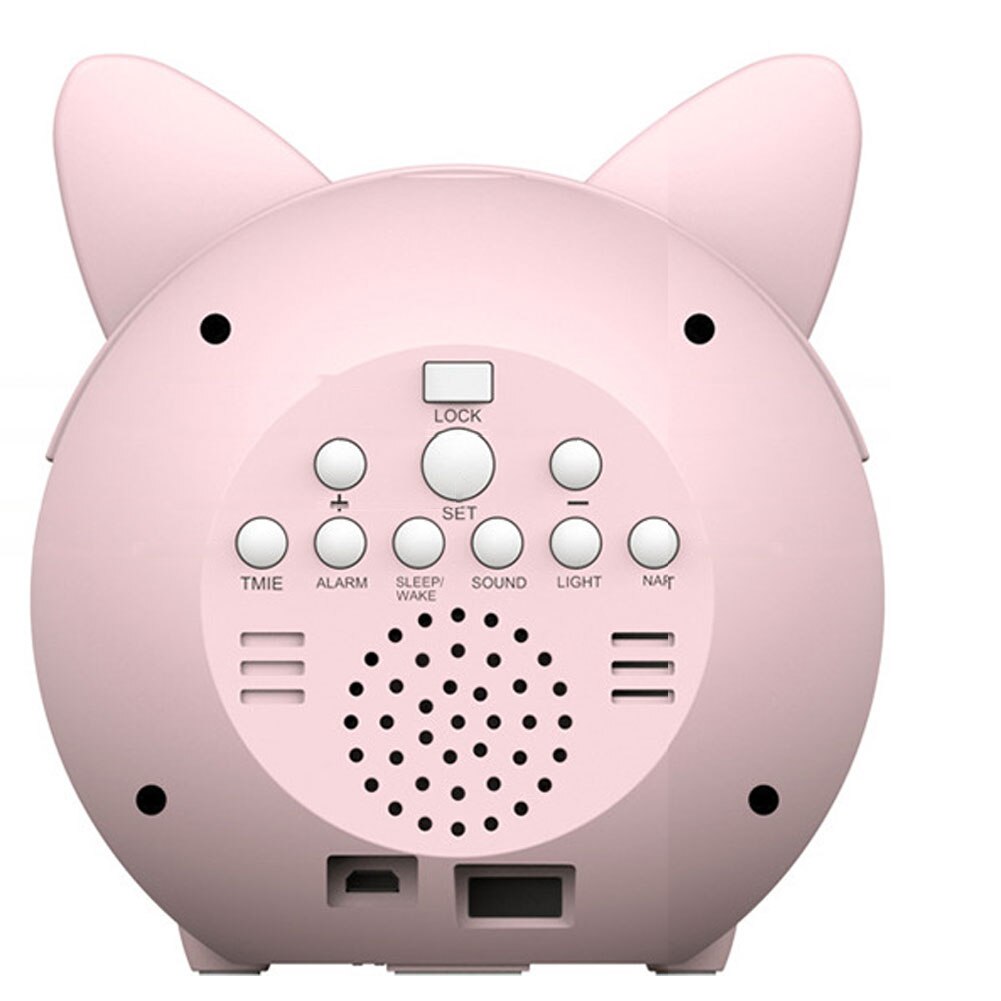 Kids Child Alarm Clock Sleep Training Clock Colorful Night Light Digital Wake Up Clock With Temperature NAP Timer For Bedroom