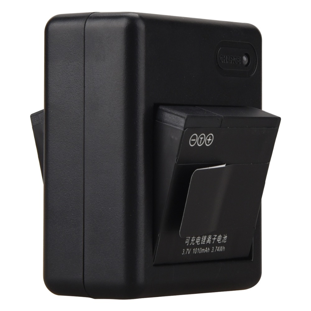 til xiaomi yi kamera 1010 mah  az13-1 batteri 5 stk + usb 2 sider lader til xiaoyi handling kamera xiaomi yi tilbehør