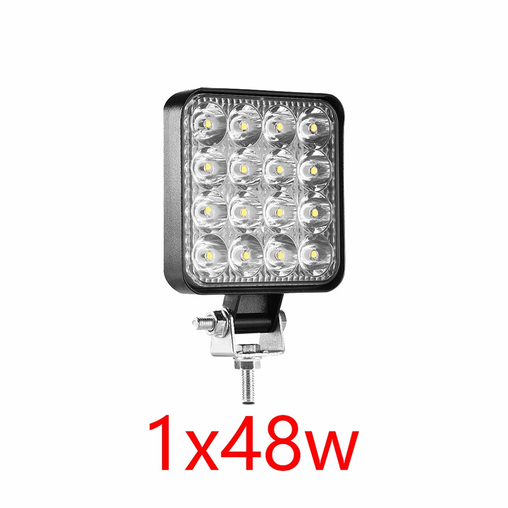 Aeobey led work light bar 48W led light bar 4x4 accessories off road for truck 4WD ATV UTV SUV led bar offroad 12V 24V fog light: 1x48w work light