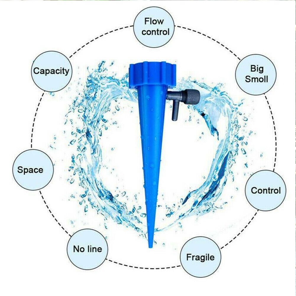 Automatisch zelfbewaterend spikesysteem voor tuin en huis, plantenbak, watergeefapparaat, automatisch water geven aan uw planten helpt u water te besparen
