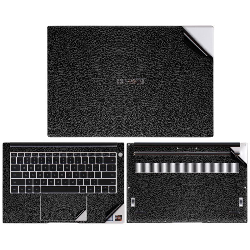 Full Body Cover Stickers for HUAWEI MateBook D 14/15 2021Release Vinyl Decal Skins for HUAWEI MateBook X Pro Cover Coques: MateBook D 15 2021 / PU Black