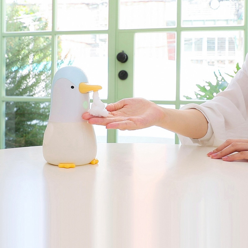 Pingouin – distributeur automatique de savon mousseux pour les mains, Machine à Induction, lave-mains pour salle de bains et cuisine, pompe à mousse pour enfants