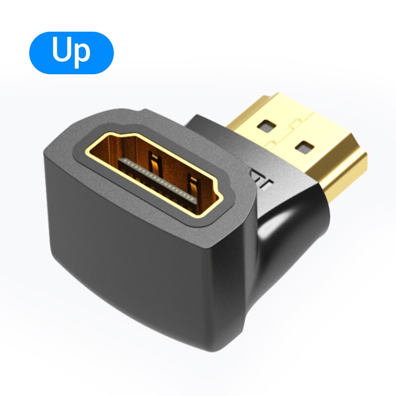 Ventie Hdmi Adapter 270 90 Graden Haakse Hdmi Male Naar Hdmi Female Converter Voor PS4 Hdtv Hdmi Kabel 4K Hdmi 2.0 Extender: AIOB0