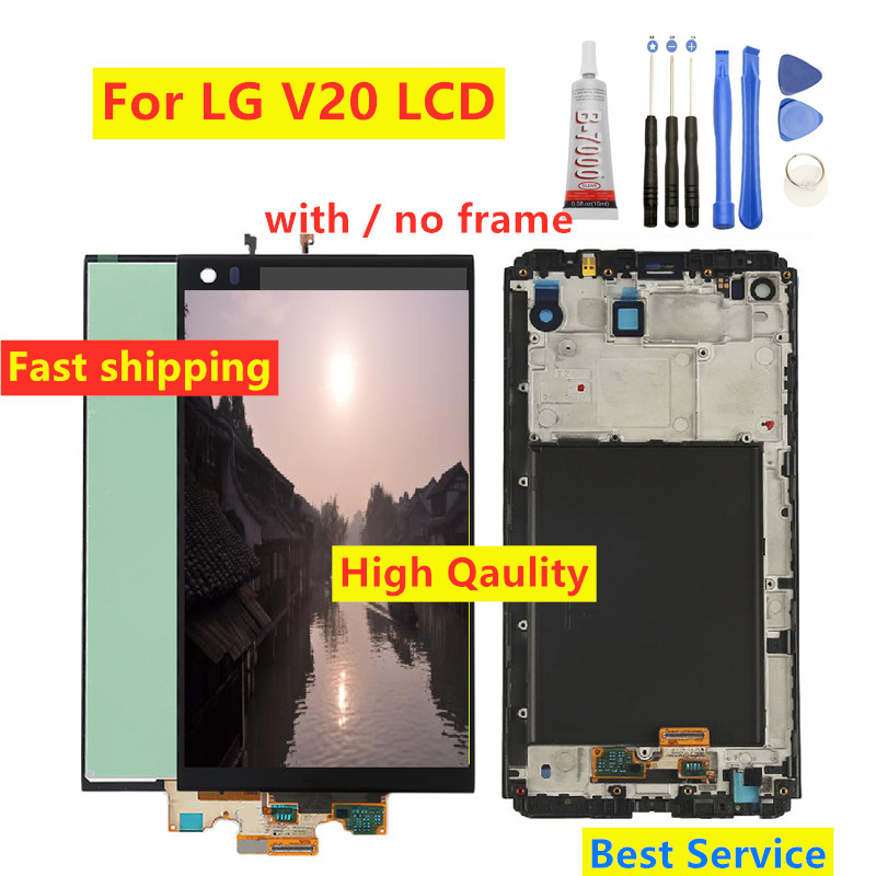 Hoge Qaulity Voor Lg V20 Lcd Display VS995 VS996 LS997 H910 Touch Screen Digitizer Met Frame Volledige Vergadering Vervanging Onderdelen