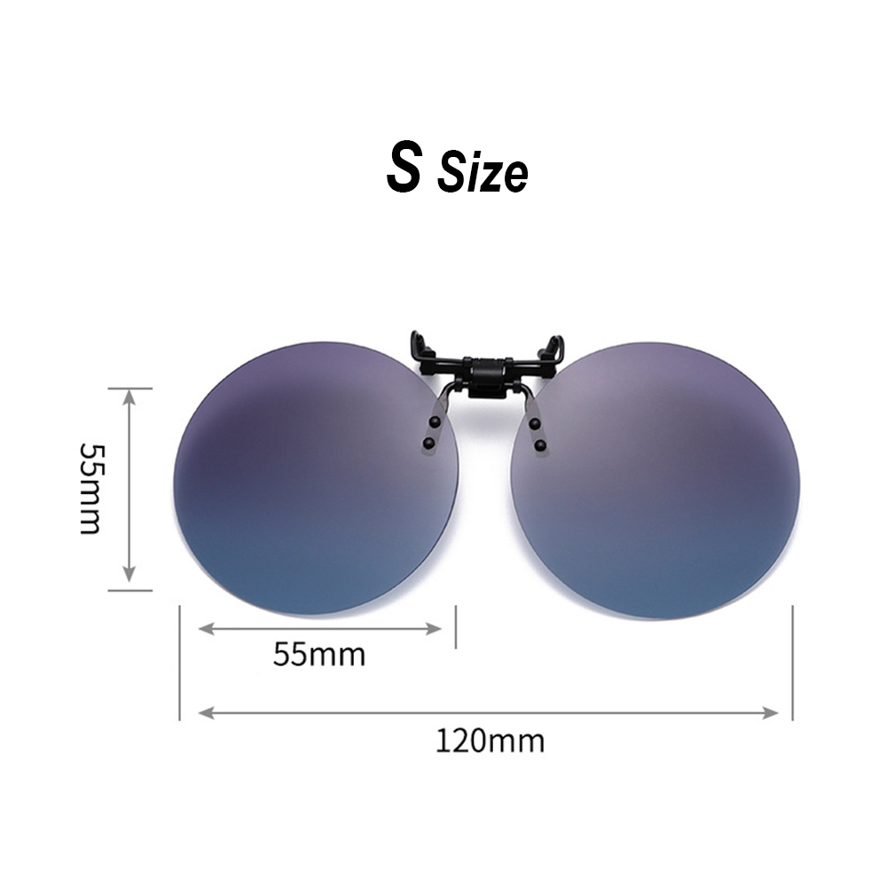 Uv400 clip-on lenzen Anti-reflecterend gepolariseerde clip-on lenzen Randloze clip-on zonnebril voor dagelijks nachtelijk rijden