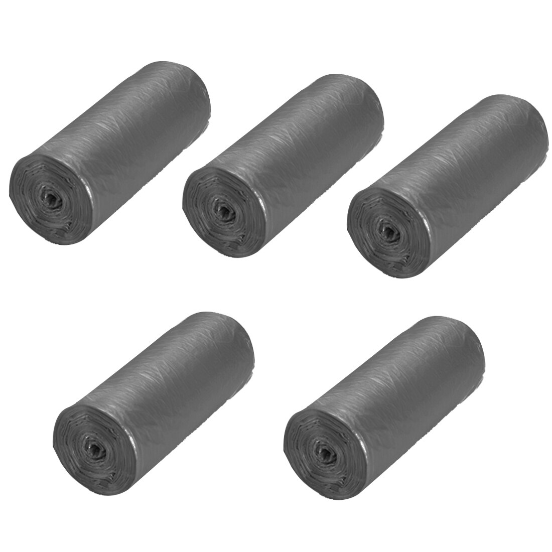 Poubelle murale pliable suspendue, pour cuisine, salle de bain, toilettes, stockage des déchets, Portable: 5 ROLLS BLACK