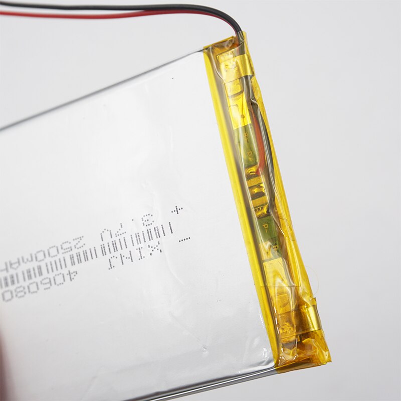 Xinj 3.7v 2500 mah li polymer li po batteri celle 406080 til psp gps bærbar tv videoafspiller plade pda mellem bærbar dvd tablet pc