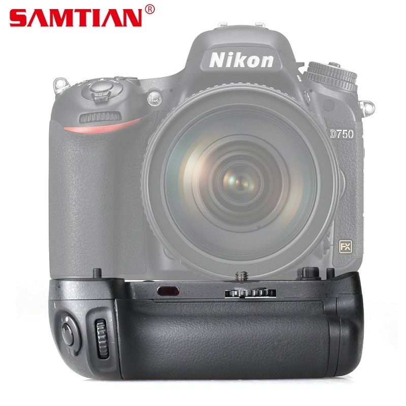 SAMIAN Vertical Battery Grip Holder For NIKON D750 DSLR Camera Replace MB-D16 Work With EN-EL15 Battery