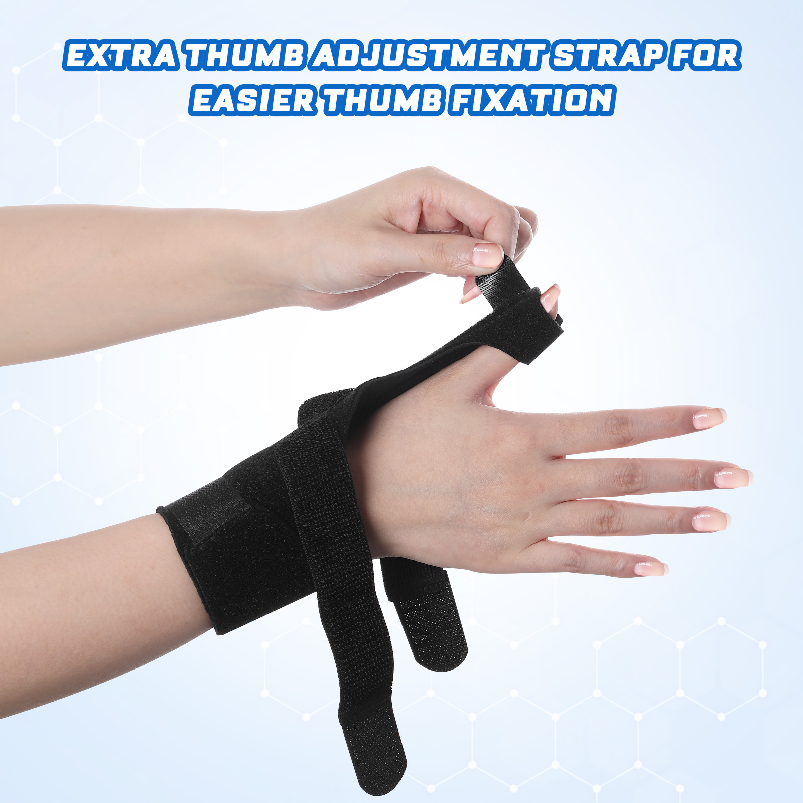 Healifty 1 Set Trigger Finger Splint Arthritis Finger Brace Support Steel Strap Supported Finger Splint Breathable Finger Sleeve