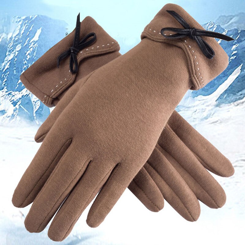 Elegante Plüsch Frauen Handschuhe Herbst Winter Warme Handgelenk Fäustlinge Weiblichen Fahren Handschuhe guantes mujer luvas de inverno: Stil 5 khaki