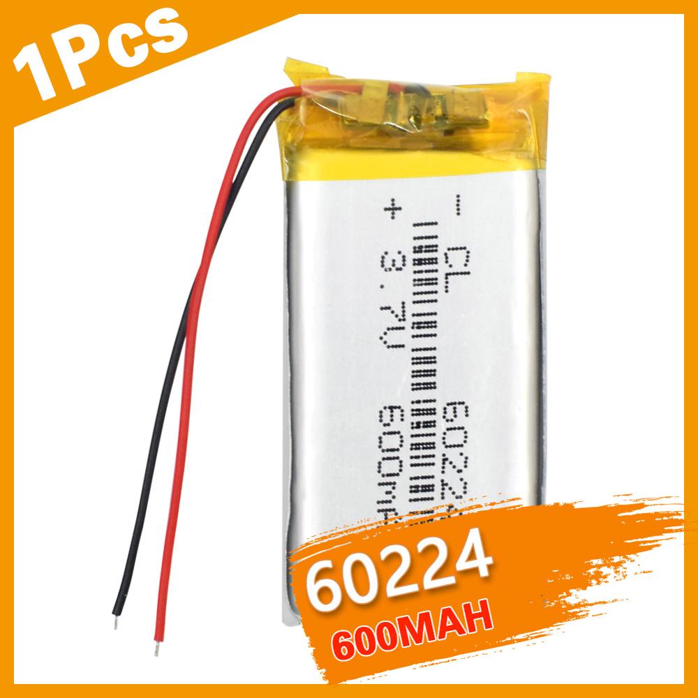 Batería de polímero para altavoces MP3, batería de iones de litio para dvd,GPS,mp3,mp4,mp5, altavoz, 600 mah, 3,7 V, 602244