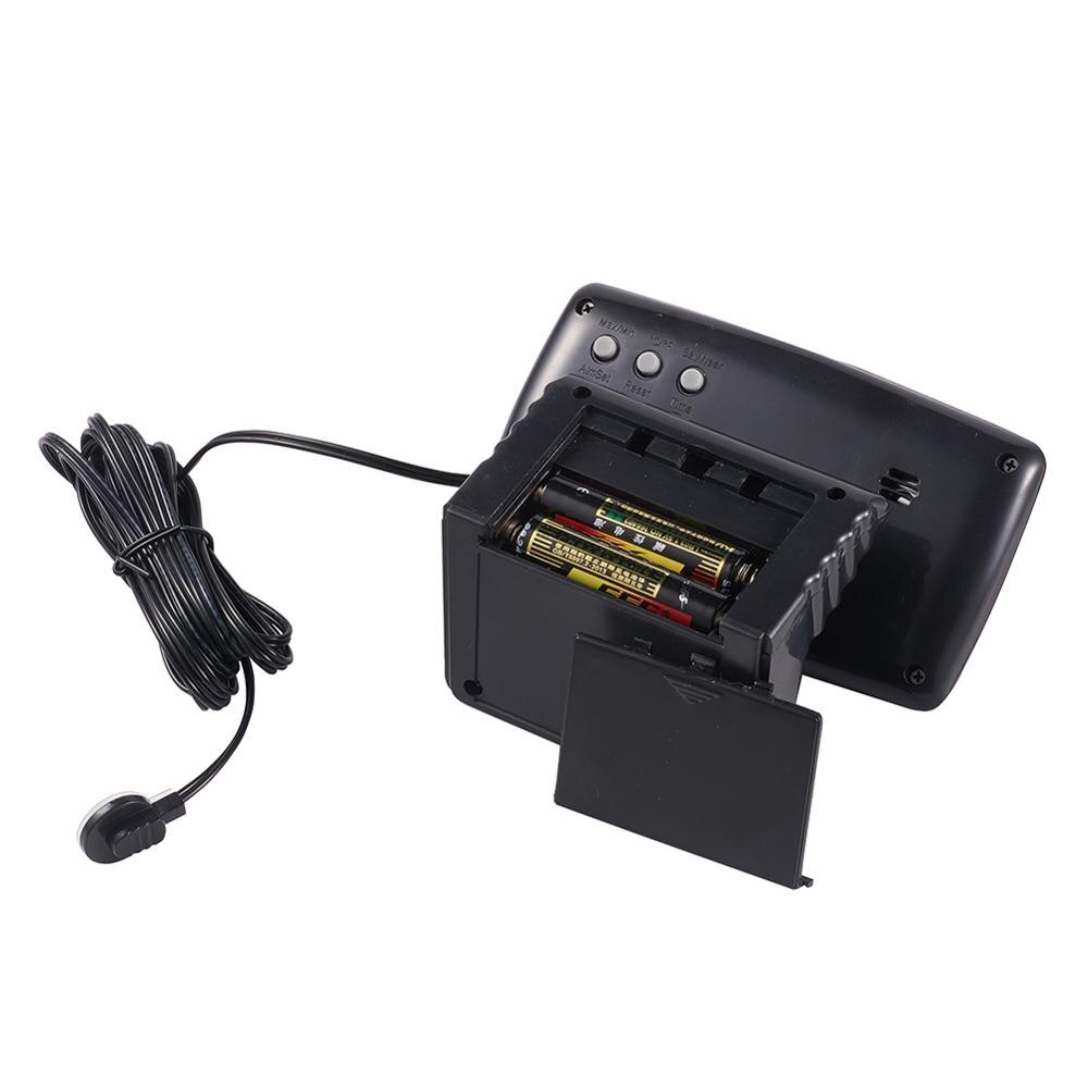 Horloge électronique multifonction, thermomètre pour voiture, avec grand écran LED LCD, 2 en 1, avec thermomètre, fournitures de voiture