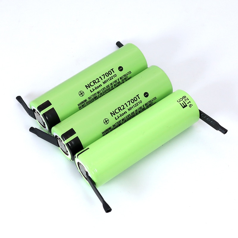 3.7V NCR21700T 4800mAh li-lon battery 21700 15A 5C Rate Discharge ternary Electric car lithium batteries DIY Nickel sheets