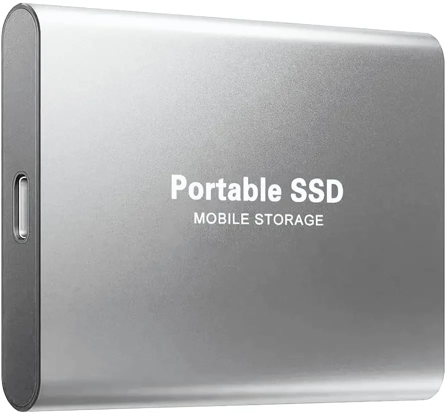 Portable SSD 16TB External Hard Drive High-speed Mobile Solid State Drive External Storage Decives Hard Disks for PC/ Mac: Red