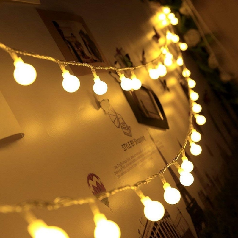 10m/5m fairy girlander led boll string lampor chrismtas glödlampa fairy string dekorativa lampor för bröllopsfest dekoration