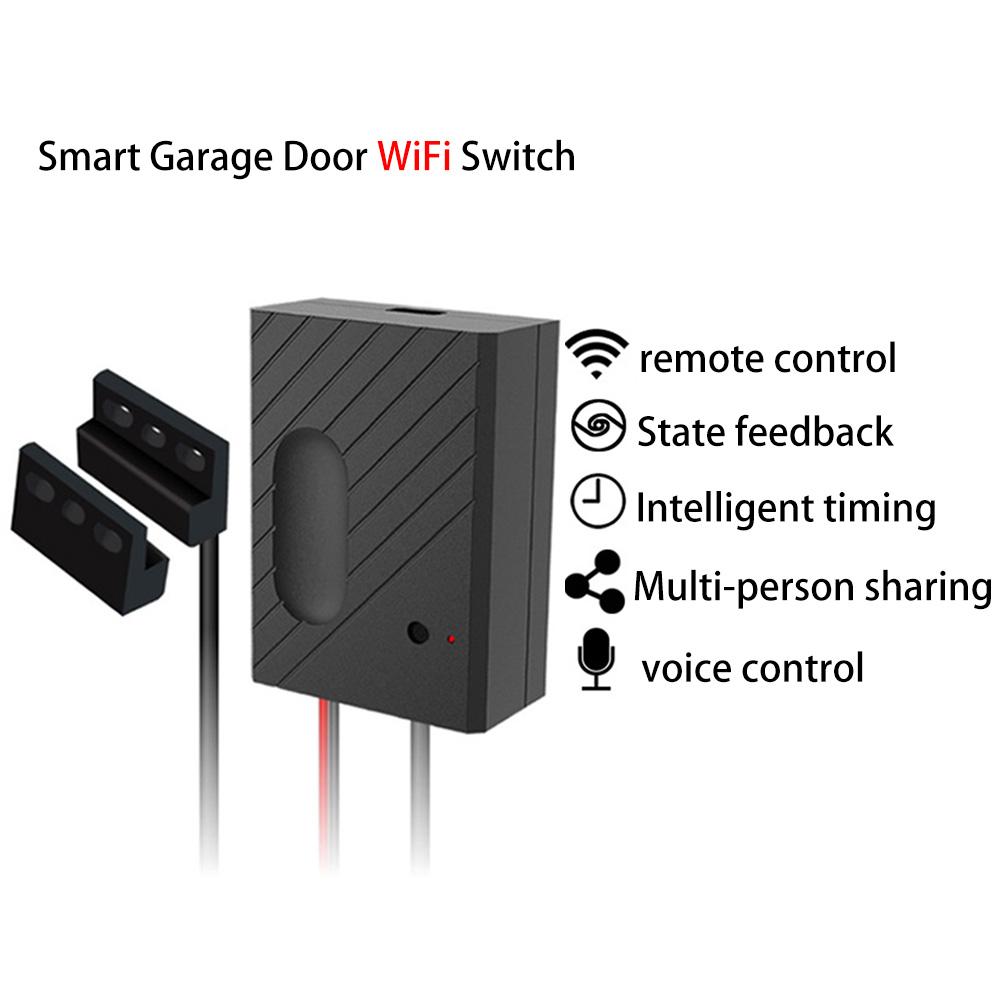 Wifi switch smart garageportåbner controller inching relæ switch trådløs app kontrol smart life app garageportåbner