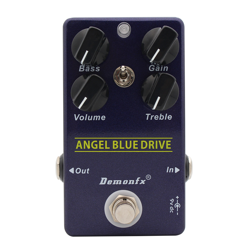 Compresor Demonfx/Overdrive/Booster Pedal de efectos de guitarra de con True Bypass: Azul