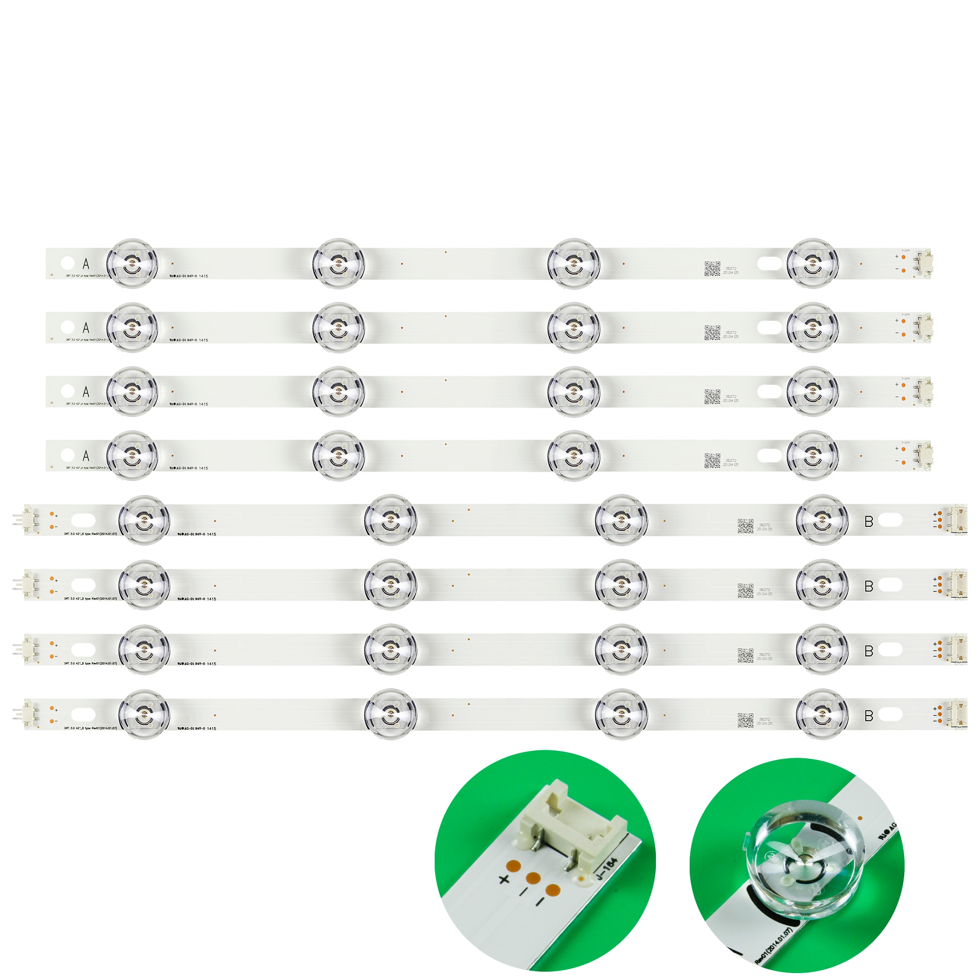 Led bakgrundsbelysningsremsa för lg drt 3.0 42 direkt agf 78402101 nc420 dun-vubp 1 t420 hvf 07 42 lb 650v 42 lb 561u 42 lb 582v 42 lb 582b 42 lb 5550