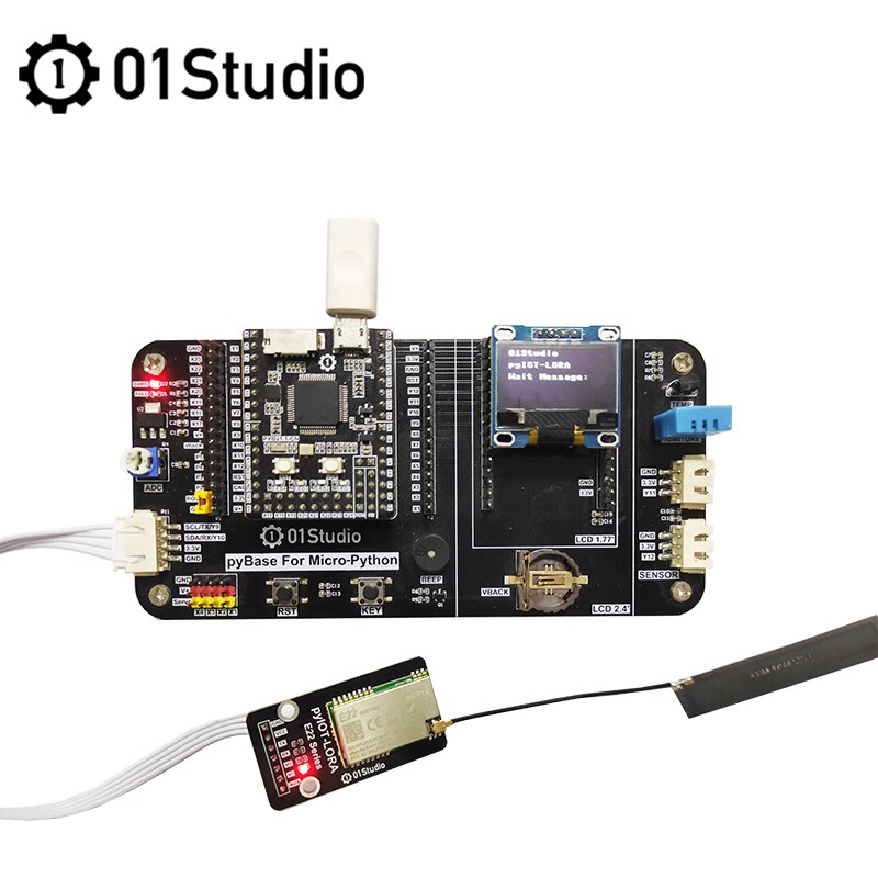01Studio pyiot-lora Module sans fil E22 433M SX1268 Module UART MircoPython carte de développement de programmation