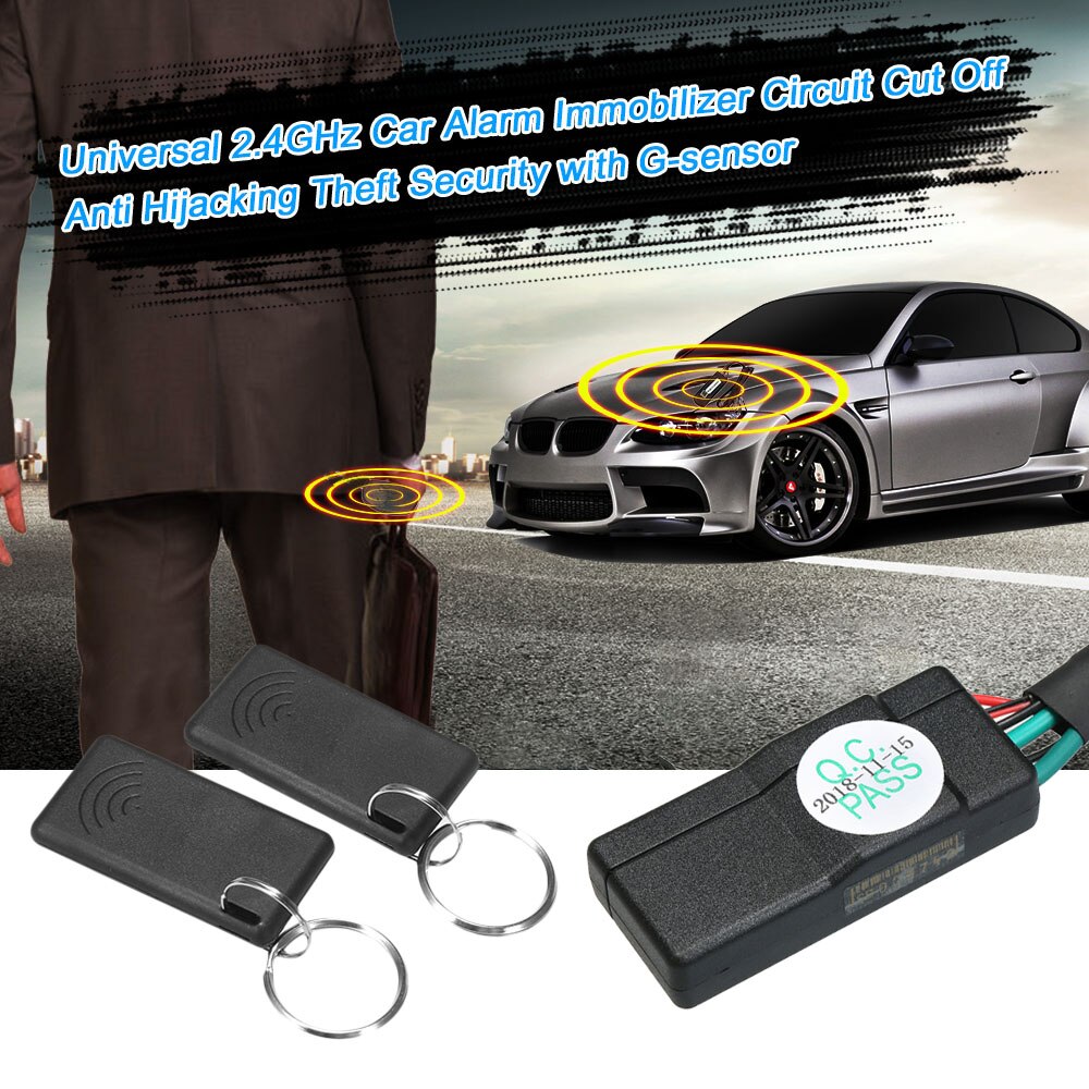 Kkmoon Auto Auto G-Sensor Anti-Stelen Motor Startonderbreker Beveiliging Anti-Diefstal Alarm Systeem Met Batterij