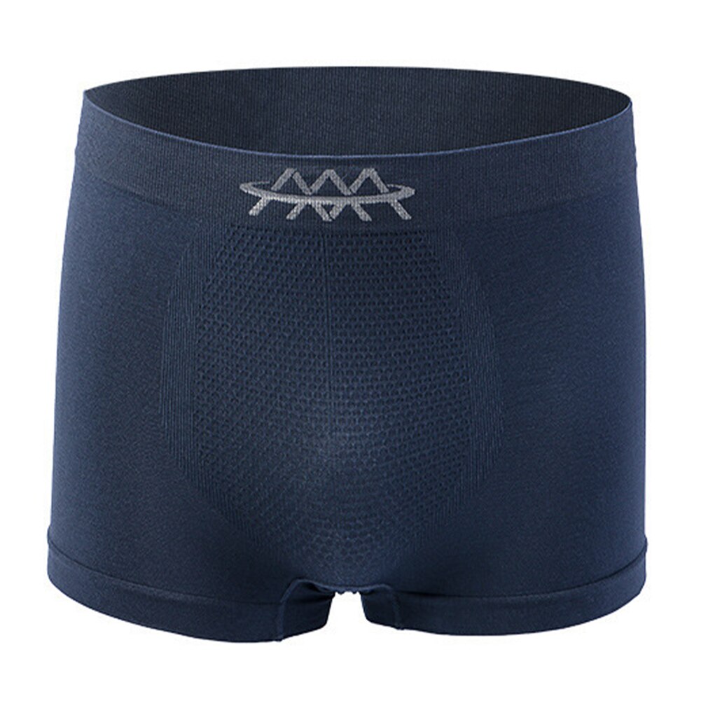 Men's boxer briefs 5D magic magnetic pants seamless antibacterial magnetic therapy moisture wicking bag hip Soft Comfort: dark blue