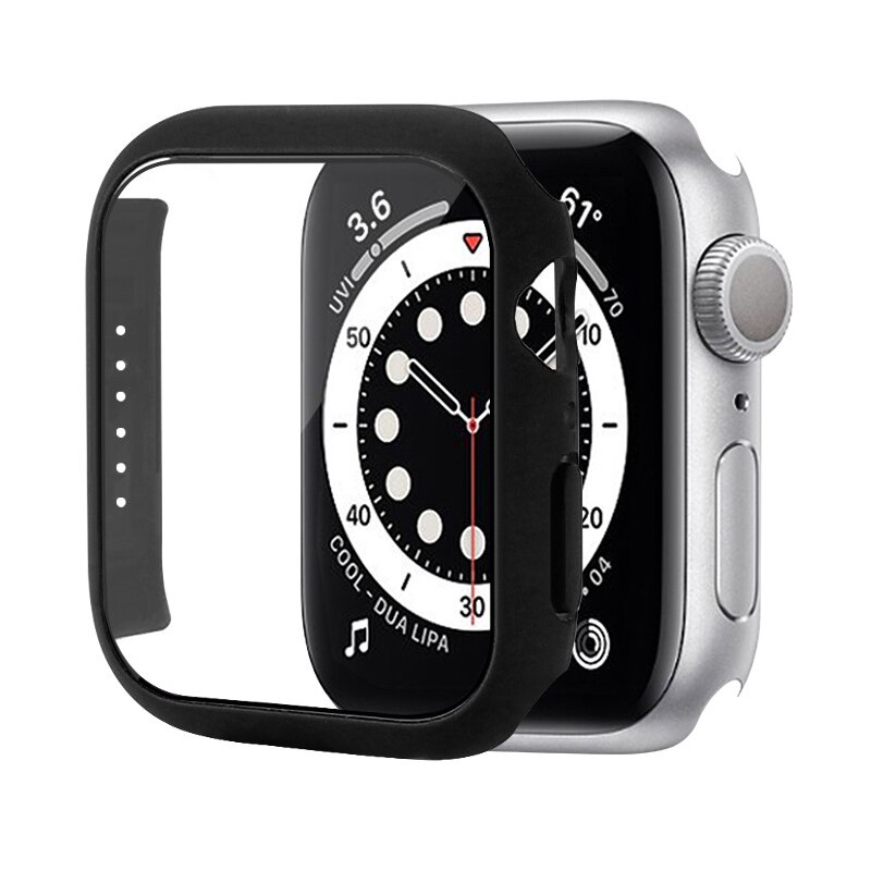 Verre + couvercle pour Apple Watch 7, coque de protection 45mm 41mm iwatch série 7, antichoc + écran pour Apple watch 7 45mm, accessoires: 41mm