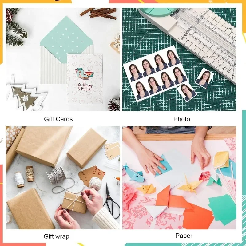 Paper Trimmer 4 Styles Craft Paper Cutter Multi-Function Scrapbooking Tool for Cutting Paper Photos Scrapbook Postcard