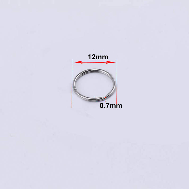 50pcs Key Ring Connector for DIY Keychain Making Findings: Red