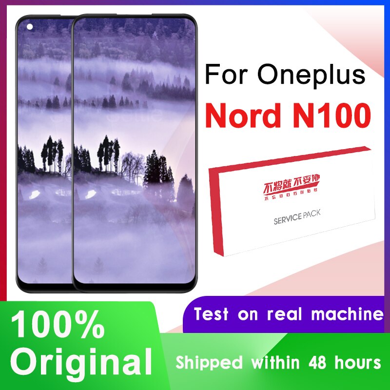 Originele 6.52 "Ips Lcd Voor Oneplus Nord N100 Display Touch Screen Digitizer Vergadering Voor BE2013 BE2015 BE2011 BE2012 Model