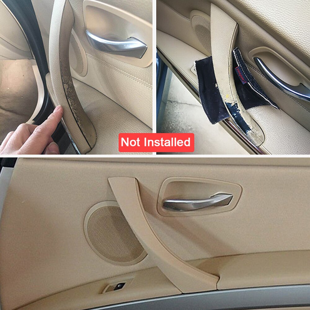 Auto Binnenste Handvat Interieur Deurklink Panel Handvat Pull Trim Cover Grijs Beige Zwart Links Rechts Voor Bmw 3X E90 e91
