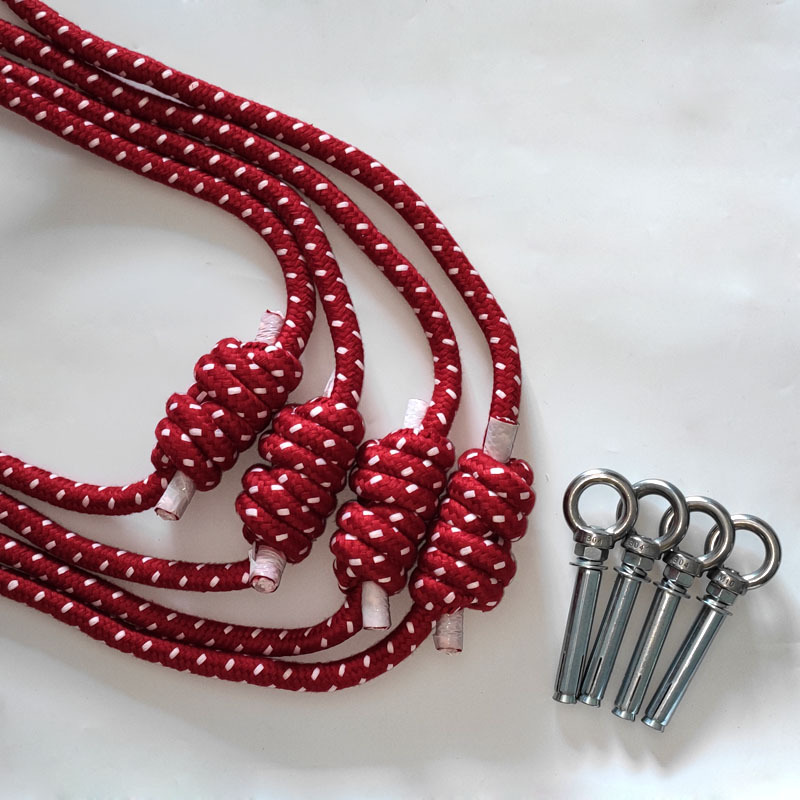 Anti-Schwerkraft Iyengar Yoga Wand seil verdicken Yoga unterstützt Lanyard Stretching Strap Gym Home Yoga Inversion Training Set: Lila