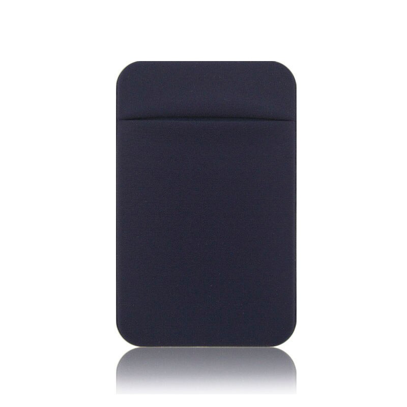 Universal stretchy lycra mobiltelefon plånboksfodral kreditkortsficka med 3m självhäftande till iphone xiaomi huawei fodral: Blå